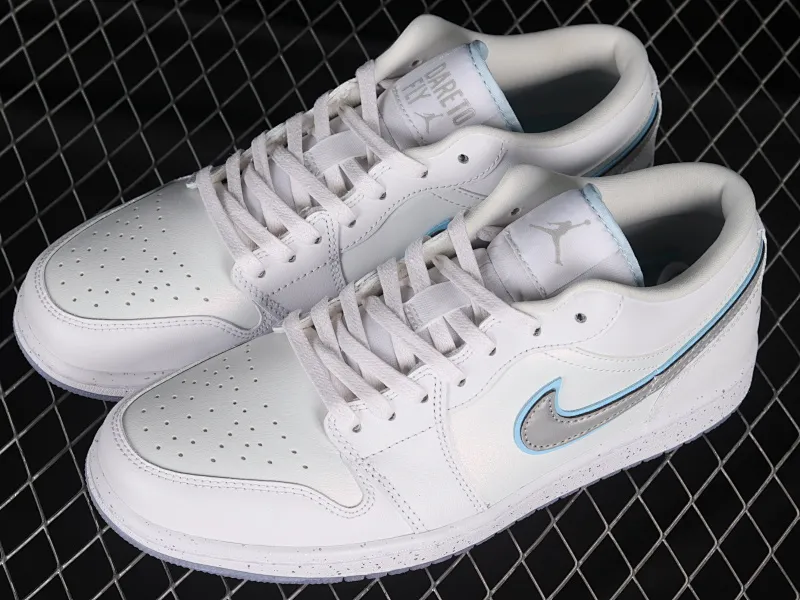 All categories Air Jordan Jordan series basketball shoes Air Jordan 1 Low G version pure original Air Jordan 1 Low "Dare To Fly" AJ1 Joe 1 silver cultural low-top casual sneakers FB1874-101